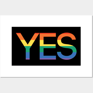 YES, Scottish Independence Pride Flag Text Slogan Posters and Art